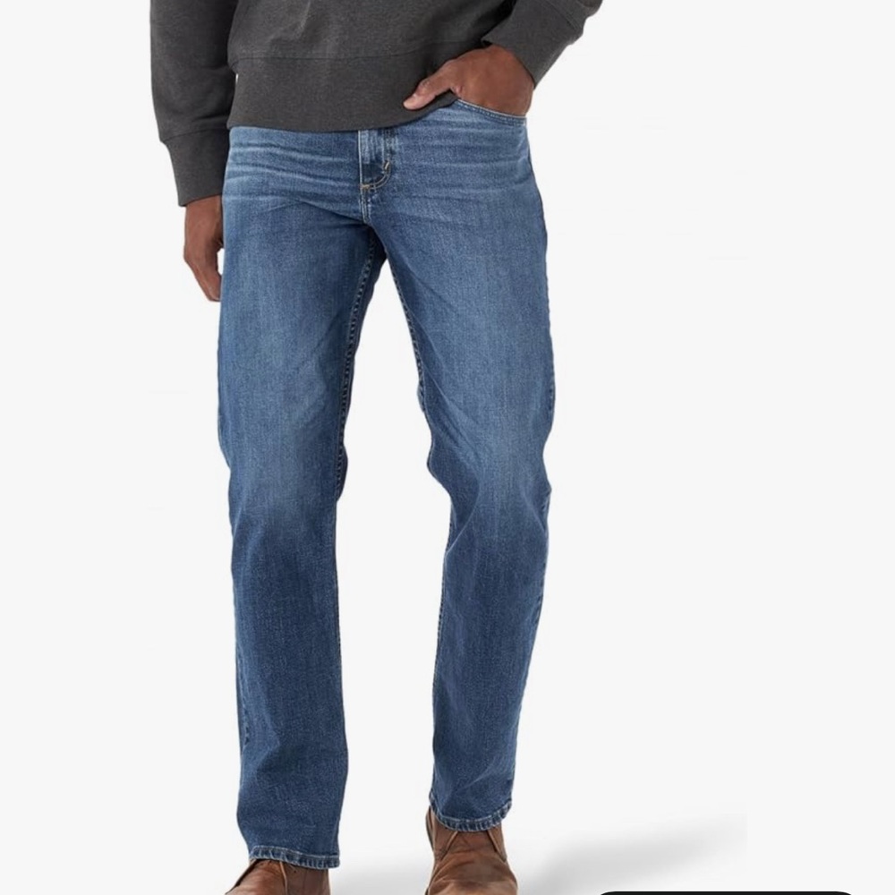 Wrangler Men's Straight Blue Jeans 40x29